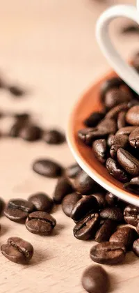Brown Food Kona Coffee Live Wallpaper