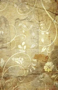 Brown Gold Flower Live Wallpaper