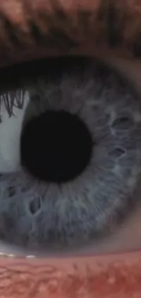 If you're looking for a captivating live wallpaper for your phone, look no further than this hyperrealistic eye close-up