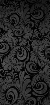 Looking for a stunning live wallpaper for your phone? Look no further than this high-quality 4K option! Featuring a swirling, baroque-inspired design based on a dark flower pattern, this wallpaper adds a touch of elegance and sophistication to any device