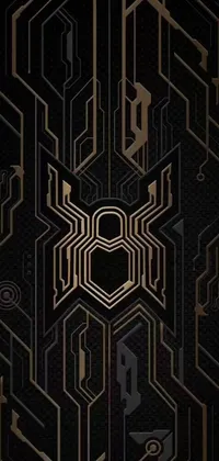 Bring your phone to life with this sophisticated, black and gold live wallpaper