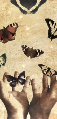 Brown Leaf White Live Wallpaper