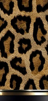 This leopard print live wallpaper features a vibrant digital art design with extreme detail