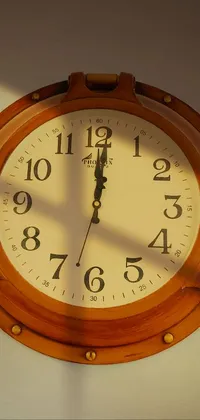 Brown Quartz Clock Clock Live Wallpaper