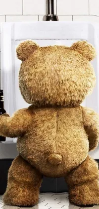 Brown Toy Teddy Bear Live Wallpaper