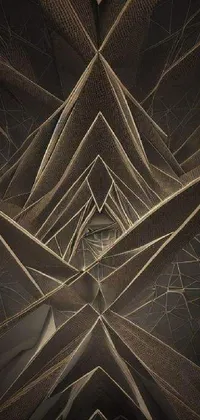 Brown Triangle Symmetry Live Wallpaper