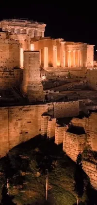 Looking for an awesome live wallpaper for your phone? Check out the Acropolis Live Wallpaper! This stunning wallpaper features a beautifully crafted night-time view of the ancient Acropolis, complete with ruins of ancient technology and an aerial perspective view