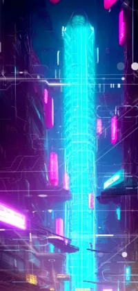 Cyberpunk City Purple Background, Cyberpunk, Background, Cyberpunk