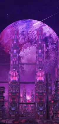 Building Purple World Live Wallpaper