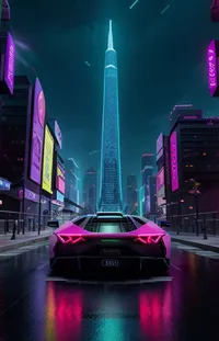 Building Skyscraper Car Live Wallpaper