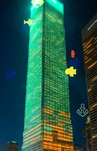 Building Skyscraper Light Live Wallpaper