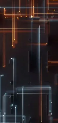 Building Space Amber Live Wallpaper
