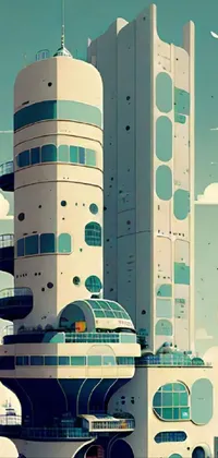Building Tower Azure Live Wallpaper