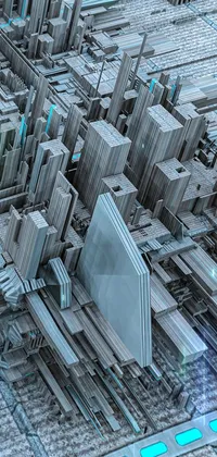 Looking for an awe-inspiring live wallpaper for your phone? Check out this computer-generated image of a futuristic city that is currently trending on CG society, digital art, and greeble texture platforms