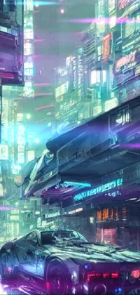 Cyberpunk 2077 4K car animated wallpaper 