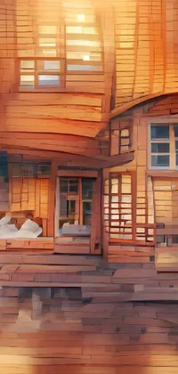 Building Window Wood Live Wallpaper