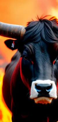 Bull Working Animal Horn Live Wallpaper