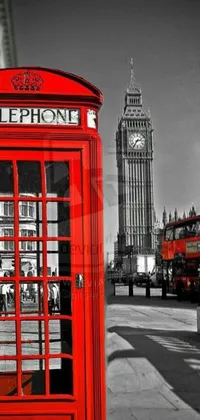 Bus Telephone Booth Building Live Wallpaper