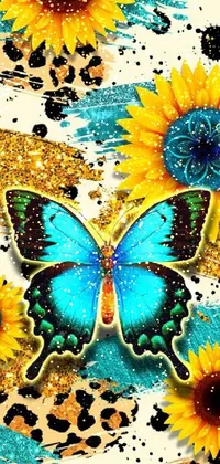 Butterfly Pollinator Blue Live Wallpaper