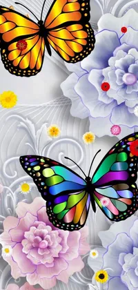 Butterfly White Pollinator Live Wallpaper