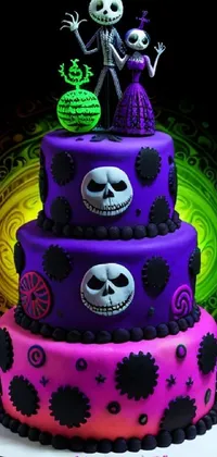 Cake Decorating Food Purple Live Wallpaper
