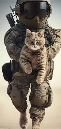 Camouflage Cat Military Camouflage Live Wallpaper