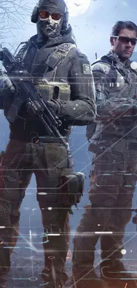 Camouflage Squad Ballistic Vest Live Wallpaper