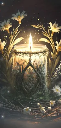 Candle Botany Branch Live Wallpaper