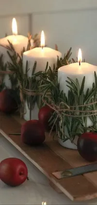 Candle Food Plant Live Wallpaper