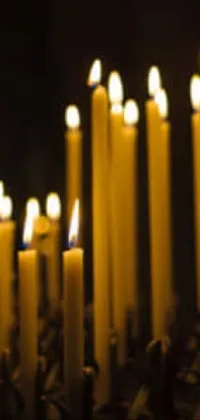 Candle Wax Candle Holder Live Wallpaper