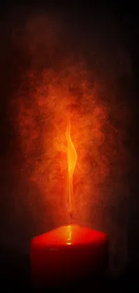 Candle Wax Orange Live Wallpaper