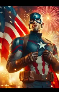 Captain America Cartoon Thor Live Wallpaper