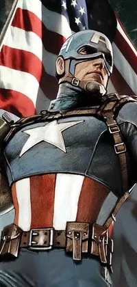 Captain America Outerwear Arm Live Wallpaper