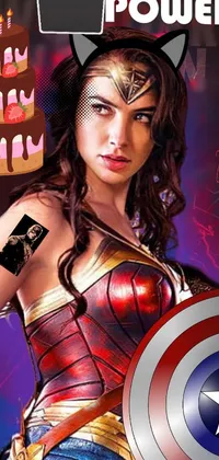 Captain America Shield Poster Live Wallpaper