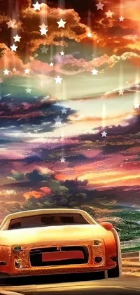 Car Cloud Sky Live Wallpaper