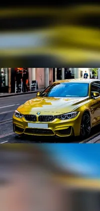 This phone live wallpaper features a slick BMW M1 hyperrealistic rendering