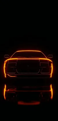 Transform your phone's screen into an awe-inspiring visual experience with this stunning live wallpaper featuring a glowing sporty car rendered in exquisite 3D! Infused with an orange halo, it's reminiscent of molten wax casting an ethereal glow around the vehicle