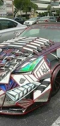 Decepticon car store wrap