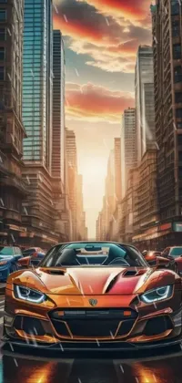 Car Skyscraper Vehicle Live Wallpaper