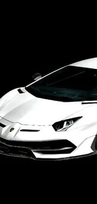 Add a touch of luxury to your phone with this live wallpaper featuring a sleek sports car in a bold Lamborghini style