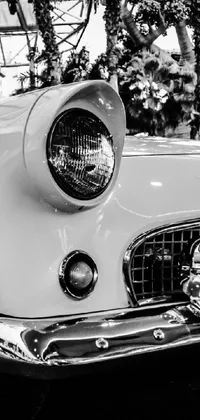 If you love retro car designs or futuristic themes, this black and white live wallpaper is the perfect addition to your phone