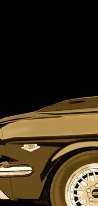 Wow your phone screen with a mesmerizing car live wallpaper! This Mustang-themed wallpaper features a close-up of the luxurious vehicle on a sleek black backdrop