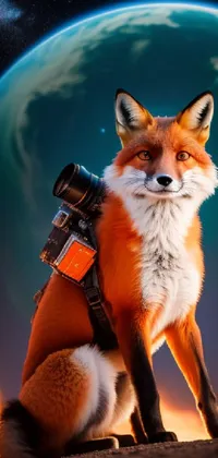 Carnivore Orange Red Fox Live Wallpaper
