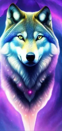 cosmic wolf Live Wallpaper