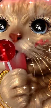 Eyelash Cat Christmas Ornament Live Wallpaper - download