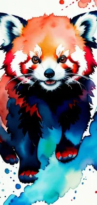 Carnivore Red Panda Art Live Wallpaper