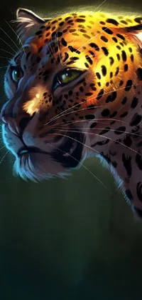 Get ready for an adventure with this stunning phone live wallpaper! The close-up of a leopard's face will leave you mesmerized with its sharp details and piercing eyes
