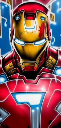 Cartoon Art Iron Man Live Wallpaper