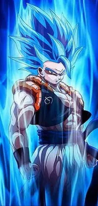 This phone live wallpaper features an iconic character from the beloved anime series Dragon Ball Z