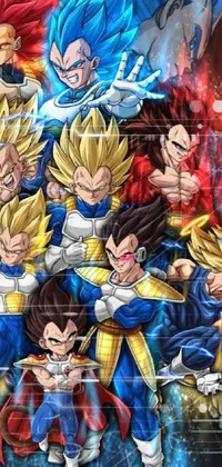 Cartoon Blue Gesture Live Wallpaper